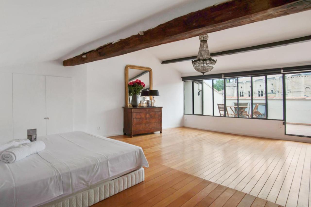 Charming And Large Duplex Flat With Beautiful Terrace In Avignon Appartamento Esterno foto